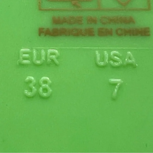 Jeffrey Campbell Fleurise Green Flower Post Flat Summer Jelly Sandals Women’s 7 - Picture 12 of 13